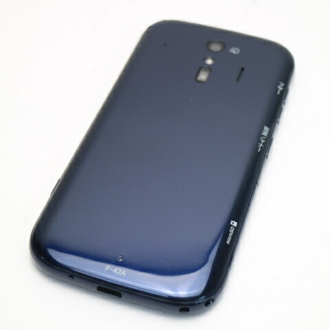 らくらくスマートフォン F-42A ネイビー docomo 中古 スマホ 白ロム 富士通【新品同様】保証付き 赤ロム保証(サムネイル2枚目)