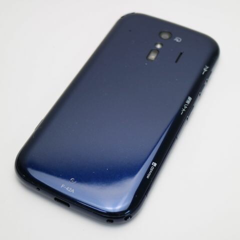 らくらくスマートフォン F-42A ネイビー docomo 中古 スマホ 白ロム 富士通【新品同様】保証付き 赤ロム保証(サムネイル2枚目)