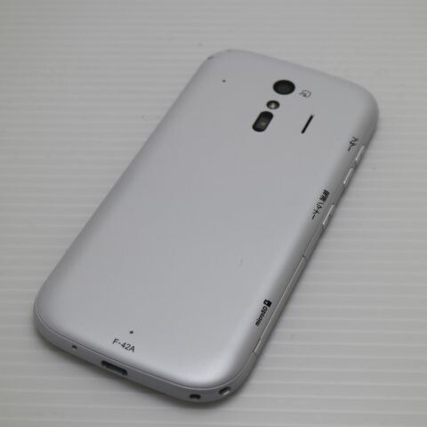 らくらくスマートフォン F-42A ホワイト docomo 中古 スマホ 白ロム 富士通【新品同様】保証付き 赤ロム保証(サムネイル2枚目)