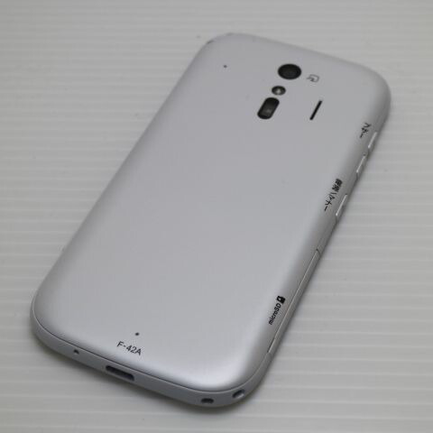 らくらくスマートフォン F-42A ホワイト docomo 中古 スマホ 白ロム 富士通【新品同様】保証付き 赤ロム保証(サムネイル2枚目)
