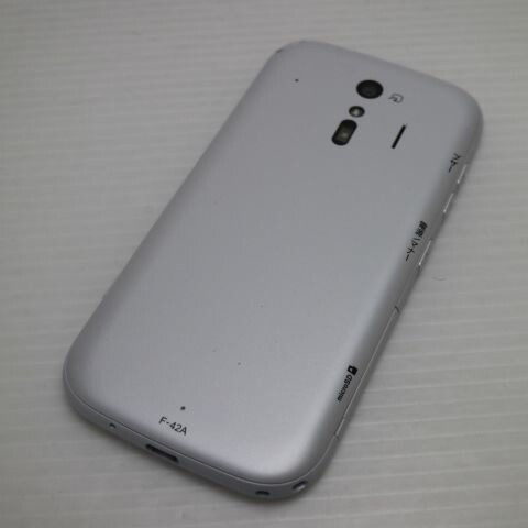 らくらくスマートフォン F-42A ホワイト docomo 中古 スマホ 白ロム 富士通【新品同様】保証付き 赤ロム保証(サムネイル2枚目)