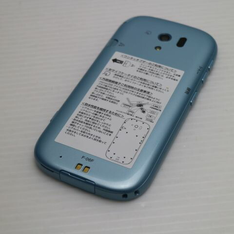 らくらくスマートフォン3 F-06F エアーブルー docomo 中古 スマホ FUJITSU 白ロム【新品同様】保証付き 赤ロム保証(サムネイル2枚目)