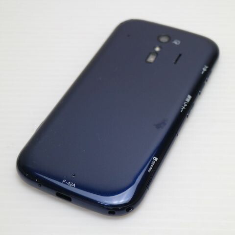 らくらくスマートフォン F-42A ネイビー docomo 中古 スマホ 白ロム 富士通【新品同様】保証付き 赤ロム保証(サムネイル2枚目)