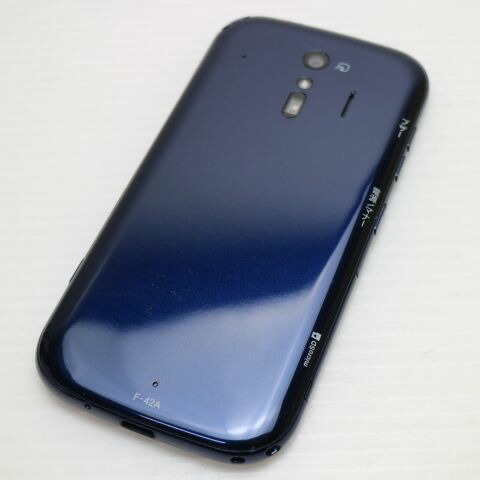 らくらくスマートフォン F-42A ネイビー docomo 中古 スマホ 白ロム 富士通【新品同様】保証付き 赤ロム保証(サムネイル2枚目)