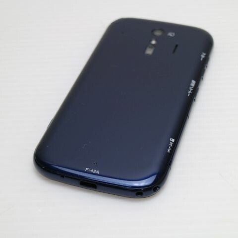 らくらくスマートフォン F-42A ネイビー docomo 中古 スマホ 白ロム 富士通【新品同様】保証付き 赤ロム保証(サムネイル2枚目)