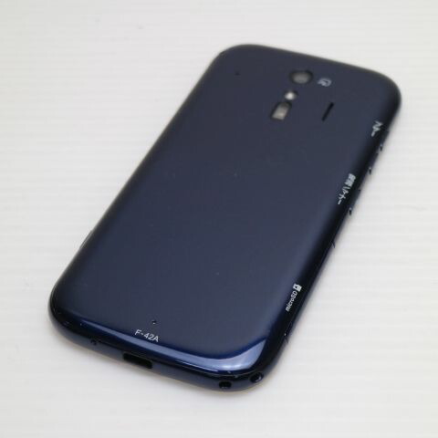 らくらくスマートフォン F-42A ネイビー docomo 中古 スマホ 白ロム 富士通【新品同様】保証付き 赤ロム保証(サムネイル2枚目)