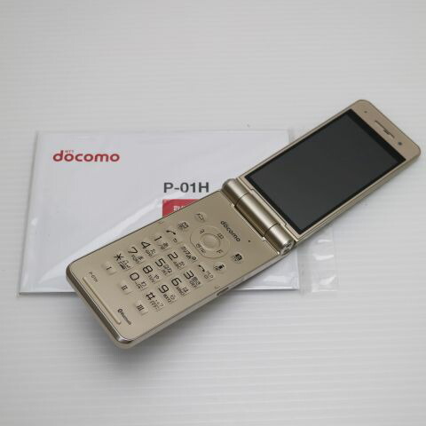 P-01H ゴールド docomo 中古 ガラケー Panasonic 白ロム【新品未使用】保証付き 赤ロム保証(サムネイル2枚目)