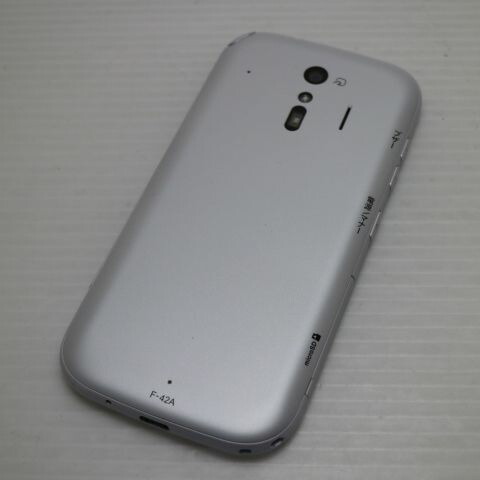 らくらくスマートフォン F-42A ホワイト docomo 中古 スマホ 白ロム 富士通【新品同様】保証付き 赤ロム保証(サムネイル2枚目)