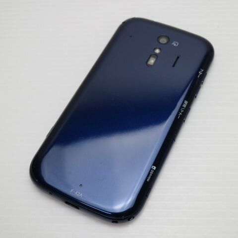 らくらくスマートフォン F-42A ネイビー docomo 中古 スマホ 白ロム 富士通【新品同様】保証付き 赤ロム保証(サムネイル2枚目)