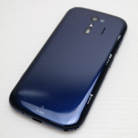 らくらくスマートフォン F-42A ネイビー docomo 中古 スマホ 白ロム 富士通【新品同様】保証付き 赤ロム保証(サムネイル2枚目)