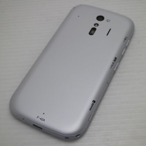 らくらくスマートフォン F-42A ホワイト docomo 中古 スマホ 白ロム 富士通【新品同様】保証付き 赤ロム保証(サムネイル2枚目)