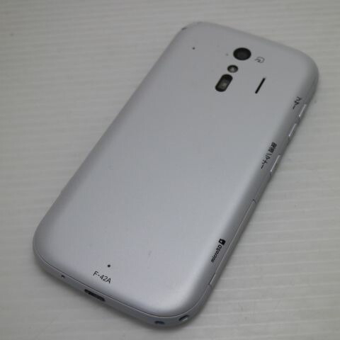 らくらくスマートフォン F-42A ホワイト docomo 中古 スマホ 白ロム 富士通【新品同様】保証付き 赤ロム保証(サムネイル2枚目)