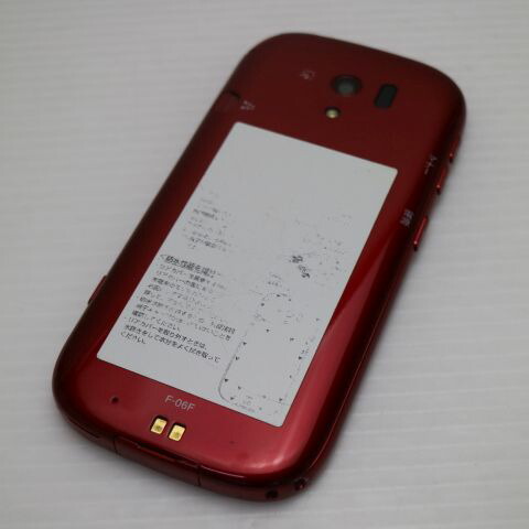 らくらくスマートフォン3 F-06F レッド docomo 中古 スマホ FUJITSU 白ロム【美品】保証付き 赤ロム保証(サムネイル2枚目)