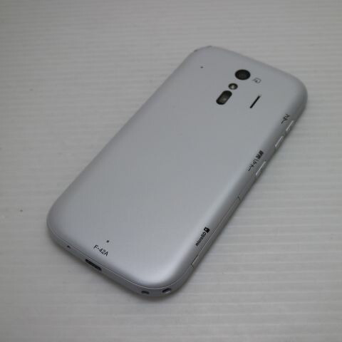 らくらくスマートフォン F-42A ホワイト docomo 中古 スマホ 白ロム 富士通【新品同様】保証付き 赤ロム保証(サムネイル2枚目)