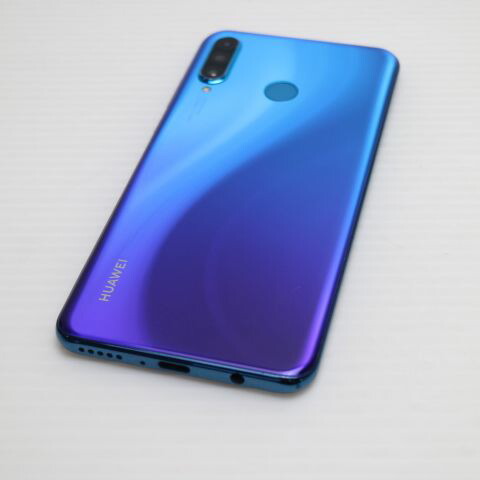 HUAWEI P30 lite Premium HWV33 ピーコックブルー au 中古 スマホ 白ロム【新品同様】保証付き 赤ロム保証(サムネイル2枚目)