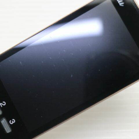 かんたんケータイ KYF38 シャンパンゴールド au 中古 ガラケー 白ロム【良品中古】保証付き 赤ロム保証(サムネイル2枚目)
