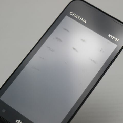 GRATINA かんたんケータイ KYF37 ブラック au 中古 GRATINA かんたんケータイ 白ロム ガラケー KYOCERA【良品中古】保証付き 赤ロム保証(サムネイル3枚目)