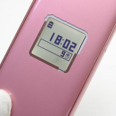 らくらくホン F-02J ピンク docomo 中古 ガラケー 富士通 白ロム【良品中古】保証付き 赤ロム保証(サムネイル3枚目)