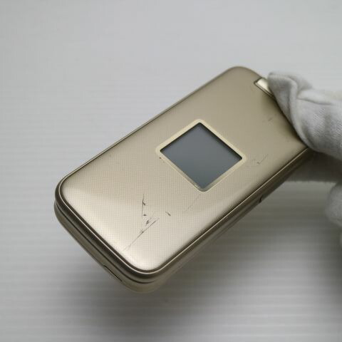 らくらくホン F-02J ゴールド docomo 中古 ガラケー 富士通 白ロム【良品中古】保証付き 赤ロム保証(サムネイル3枚目)