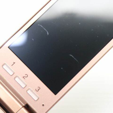 かんたんケータイ KYF32 ゴールド au 中古 ガラケー KYOCERA 白ロム【美品】保証付き 赤ロム保証(サムネイル3枚目)