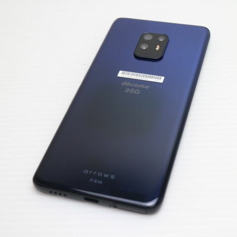 arrows 5G F-51A ネイビーブラック docomo 中古 スマホ 白ロム【超美品】保証付き 赤ロム保証(サムネイル2枚目)