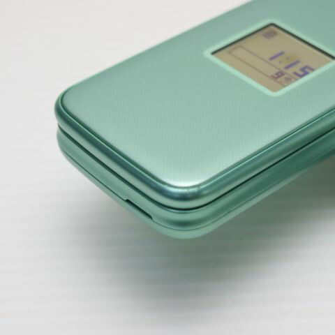 らくらくホン F-02J ミントグリーン docomo 中古 ガラケー 富士通 白ロム【超美品】保証付き 赤ロム保証(サムネイル3枚目)