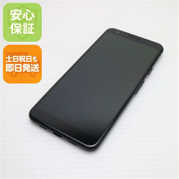 Pixel 3a ジャストブラック SIMフリー 中古 Google スマホ 白ロム【超美品】保証付き 赤ロム保証