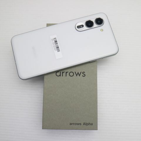 arrows Alpha ホワイト SIMフリー 中古 スマホ 富士通【新品未使用】保証付き 赤ロム保証(サムネイル2枚目)