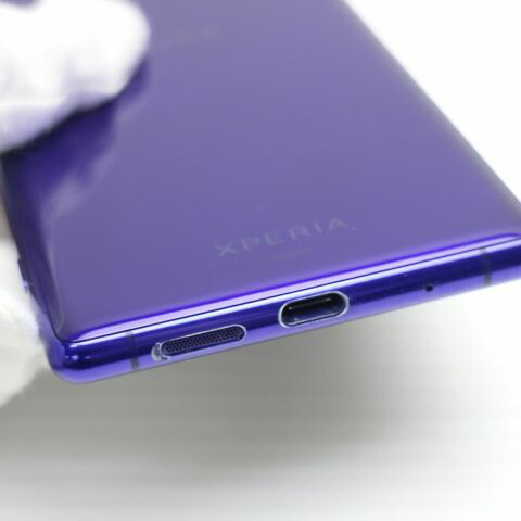 Xperia 1 SOV40 パープル au 中古 スマホ 白ロム【美品】保証付き 赤ロム保証(サムネイル3枚目)