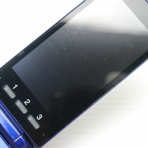 かんたんケータイ KYF38 ロイヤルブルー au 中古 ガラケー 白ロム【美品】保証付き 赤ロム保証(サムネイル3枚目)