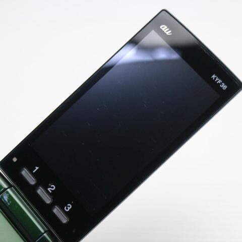 かんたんケータイ KYF36 グリーン au 中古 ガラケー KYOCERA 白ロム【美品】保証付き 赤ロム保証(サムネイル3枚目)