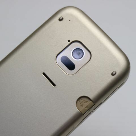 らくらくホン F-02J ゴールド docomo 中古 ガラケー 富士通【ジャンク】(サムネイル3枚目)
