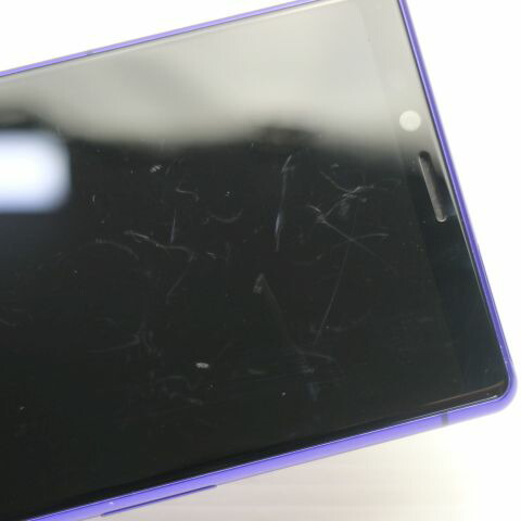 Xperia 1 SO-03L パープル docomo 中古 スマホ 白ロム【美品】保証付き 赤ロム保証(サムネイル3枚目)