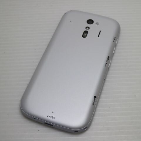 らくらくスマートフォン F-42A ホワイト docomo 中古 スマホ 白ロム 富士通【新品同様】保証付き 赤ロム保証(サムネイル2枚目)