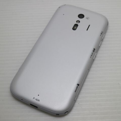 らくらくスマートフォン F-42A ホワイト docomo 中古 スマホ 白ロム 富士通【新品同様】保証付き 赤ロム保証(サムネイル2枚目)