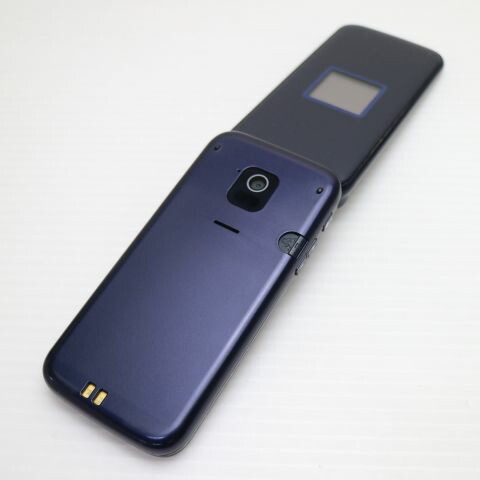 らくらくホン F-02J ネイビー docomo 中古 ガラケー 富士通 白ロム【美品】保証付き 赤ロム保証(サムネイル2枚目)