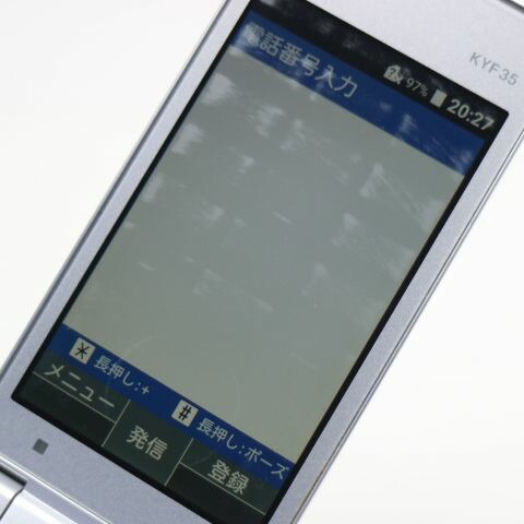 MARVERA KYF35 シルバー au 中古 ガラケー KYOCERA 白ロム【良品中古】保証付き 赤ロム保証(サムネイル3枚目)