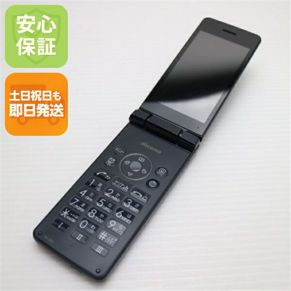AQUOS ケータイ SH-02L ブラック docomo 中古 ガラケー 白ロム【良品中古】保証付き 赤ロム保証