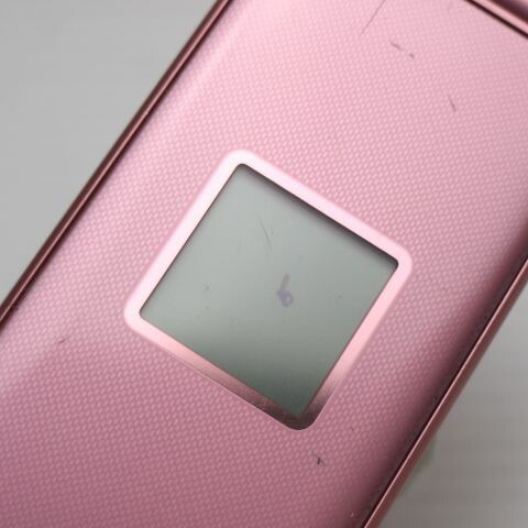 らくらくホン F-02J ピンク docomo 中古 ガラケー 富士通 白ロム【美品】保証付き 赤ロム保証(サムネイル3枚目)