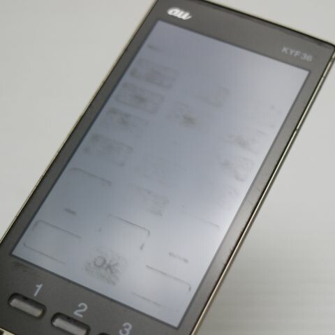 かんたんケータイ KYF36 ゴールド au 中古 ガラケー KYOCERA【ジャンク】(サムネイル2枚目)