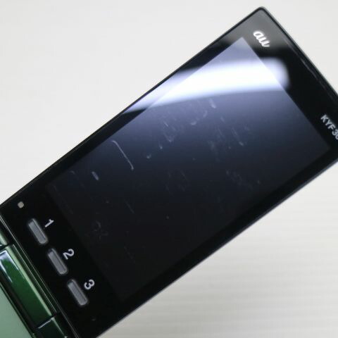 かんたんケータイ KYF36 グリーン au 中古 ガラケー KYOCERA 白ロム【美品】保証付き 赤ロム保証(サムネイル3枚目)