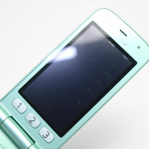 らくらくホン F-02J ミントグリーン docomo 中古 ガラケー 富士通 白ロム【良品中古】保証付き 赤ロム保証(サムネイル3枚目)