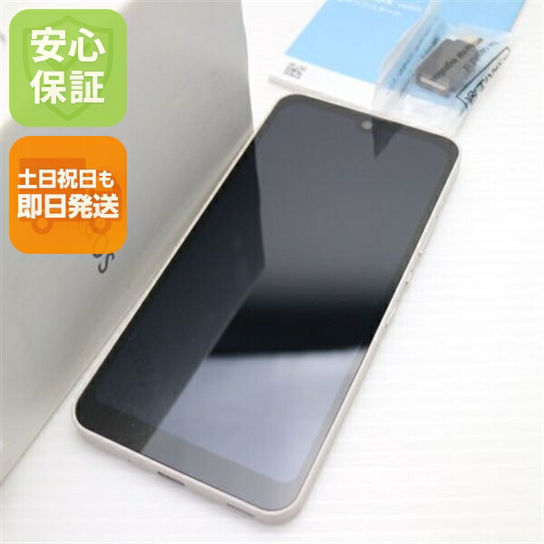 AQUOS wish A104SH アイボリー SoftBank 中古 スマホ 白ロム【新品同様】保証付き 赤ロム保証