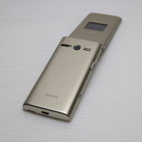 かんたんケータイ KYF36 ゴールド au 中古 ガラケー KYOCERA 白ロム【美品】保証付き 赤ロム保証(サムネイル2枚目)