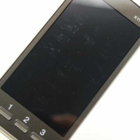 かんたんケータイ KYF36 ゴールド au 中古 ガラケー KYOCERA 白ロム【美品】保証付き 赤ロム保証(サムネイル3枚目)