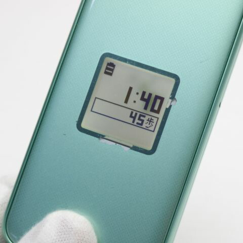 らくらくホン F-02J ミントグリーン docomo 中古 ガラケー 富士通 白ロム【美品】保証付き 赤ロム保証(サムネイル3枚目)