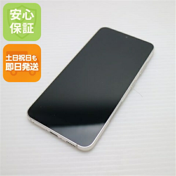 Galaxy S23 SCG19 クリーム au 中古 スマホ SAMSUNG【美品】保証付き 赤ロム保証