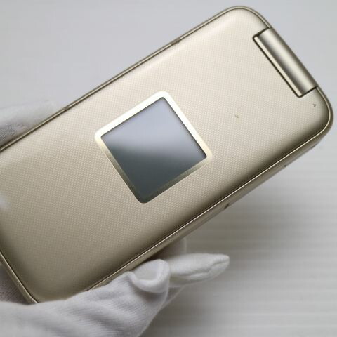 らくらくホン F-02J ゴールド docomo 中古 ガラケー 富士通 白ロム【美品】保証付き 赤ロム保証(サムネイル3枚目)