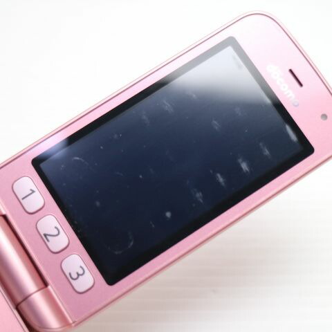 らくらくホン F-02J ピンク docomo 中古 ガラケー 富士通 白ロム【良品中古】保証付き 赤ロム保証(サムネイル3枚目)