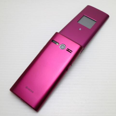 かんたんケータイ KYF38 ワインレッド au 中古 ガラケー 白ロム【美品】保証付き 赤ロム保証(サムネイル2枚目)